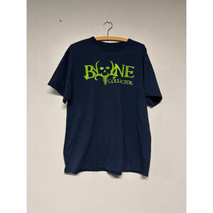 Men's Bone Collector Navy & Lime Green Short Sleeve Tee shirt size XL